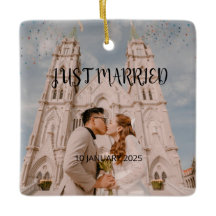 Just Married Gastgeschenk Hochzeit Ornament Gesche