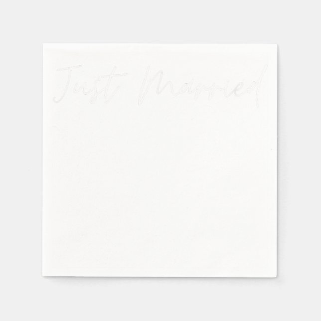 Just Married Gay Wedding LGBTQ Lesbian Bride Gay Serviette (Vorderseite)