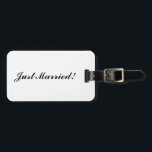 "Just Married" Gepäckmarke Gepäckanhänger<br><div class="desc">"Just Married" Gepäckmarke</div>