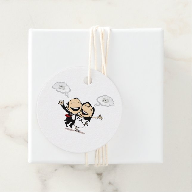 Just married geschenkanhänger (Beispiel)