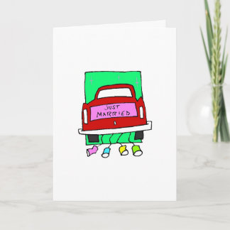 Just Married Glückwunsch Hochzeitskarte Karte