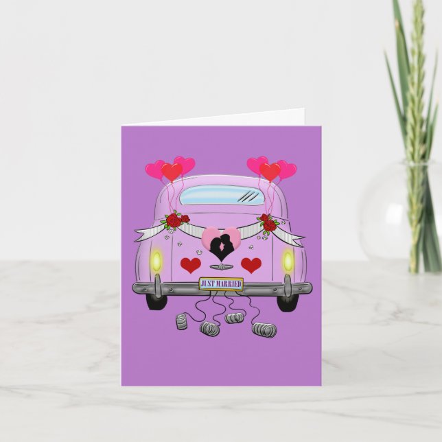 Just Married Greeting Karte (Vorderseite)