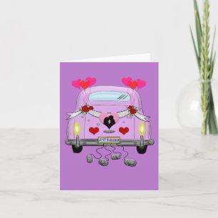 Just Married Greeting Karte
