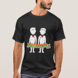 Just Married Grooms Rainbow Gay Honeymoon T-Shirt<br><div class="desc">Just Married Grooms Rainbow Gay Honeymoon Karo aus unserer LGBT t Shirt Auswahl für die besten in einzigartigen oder maßgeschneiderten,  handgefertigten Stücken aus unseren Bekleidungsläden.</div>