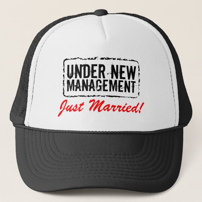 Just Married hats | Neue Verwaltung Truckerkappe (Vorderseite)