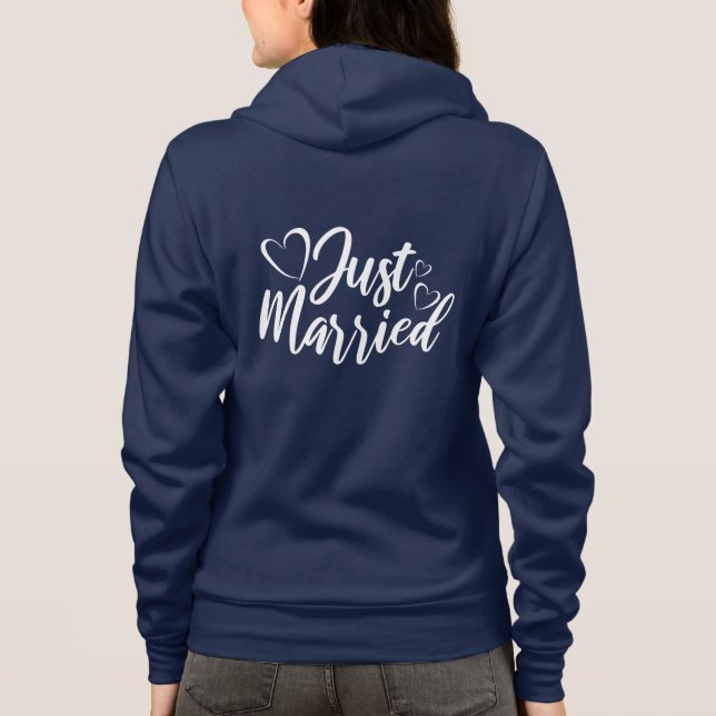 Just Married Hoodie (Rückseite)