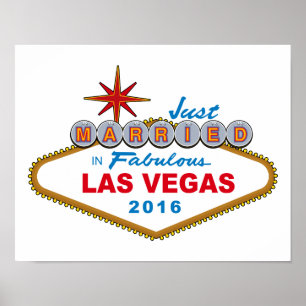 Just Married in Fabulous Las Vegas 2016 (Zeichen) Poster