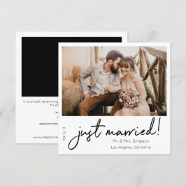 Just Married Instant Foto Ankündigung