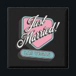 Just Married Las Vegas Wedding Bride Groom Magnet<br><div class="desc">Just Married Las Vegas Wedding Bride Groom</div>