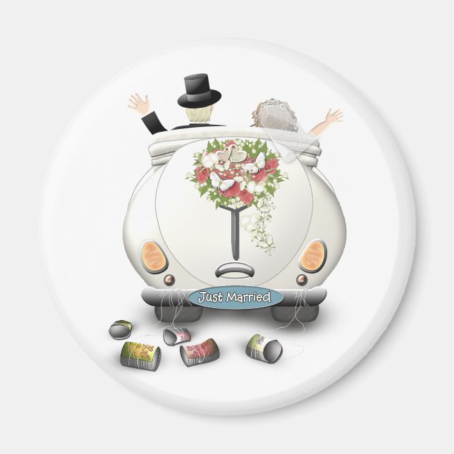 Just married! magnet (Vorne)