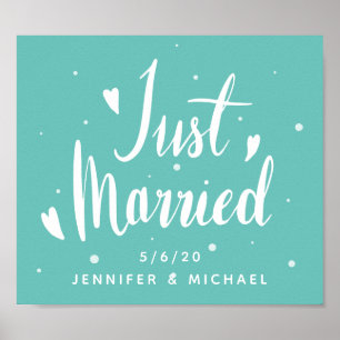 Just Married   Name und Datum hinzufügen Poster