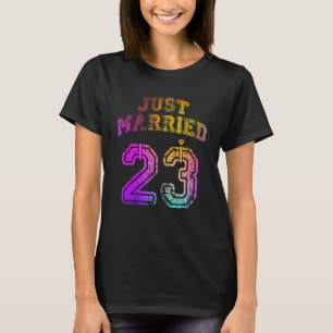 Just Married New Ehefrau New Husband Matching 2023 T-Shirt