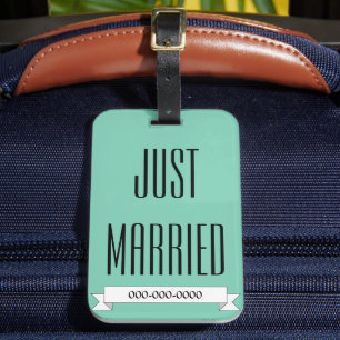 Just Married New Honeymoon Luggage Tag Gepäckanhänger