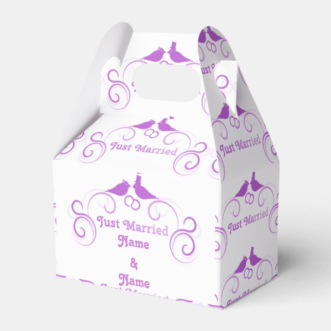 Just Married Newlyweds Thunder_Cove Geschenkschachtel (Vorderseite)