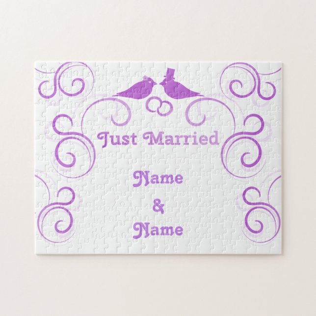 Just Married Newlyweds Thunder_Cove Puzzle (Horizontal)