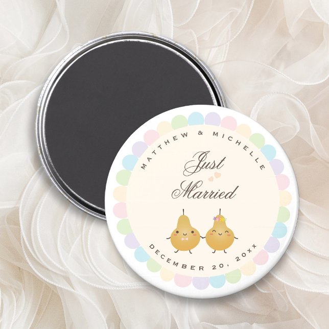 Just Married Niedlich Perfect Pair Gastgeschenk Ho Magnet (Von Creator hochgeladen)