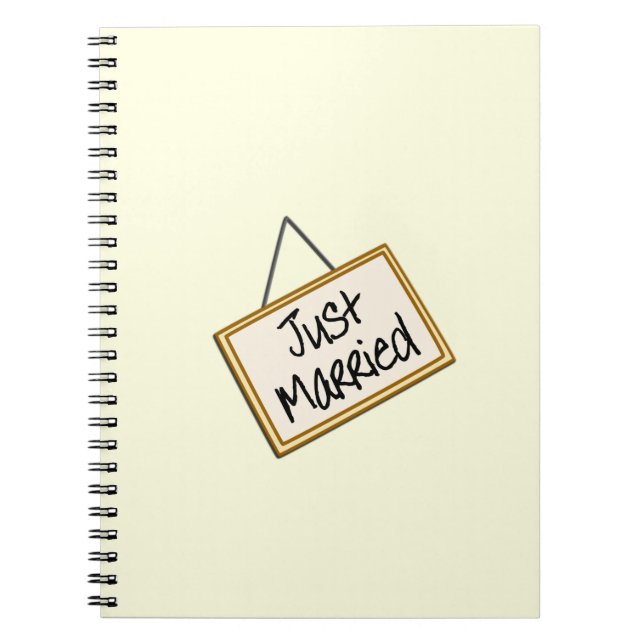 Just Married Notizblock (Vorderseite)