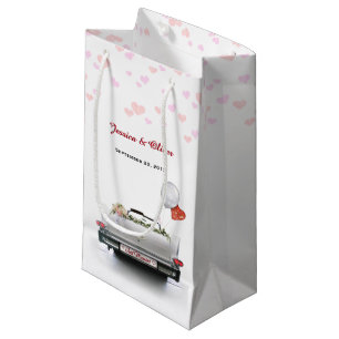 Just Married Oldtimer Car Geschenktasche Kleine Geschenktüte