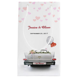 Just Married Oldtimer Car Geschenktasche Kleine Geschenktüte