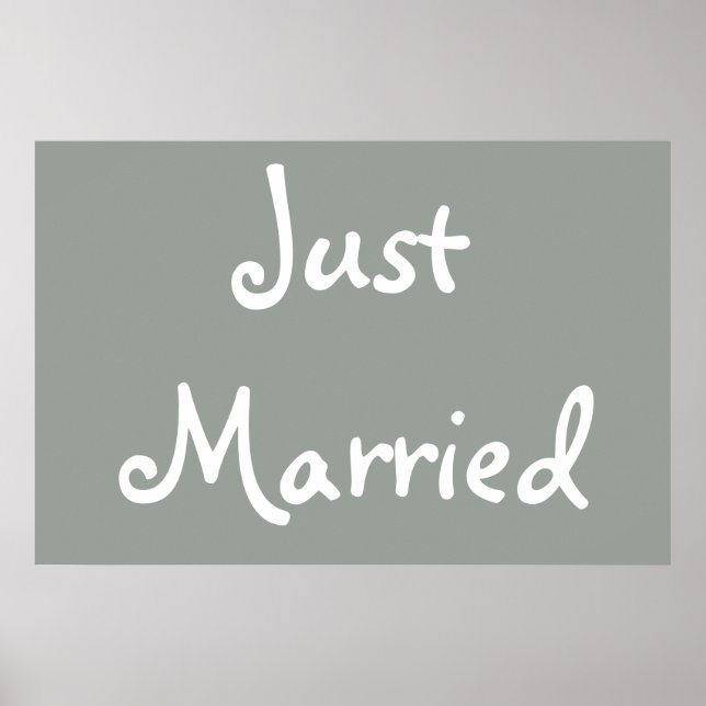 Just Married Poster (Vorne)