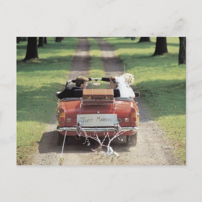 Just Married Postkarte (Vorderseite)