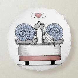 Just married rundes kissen