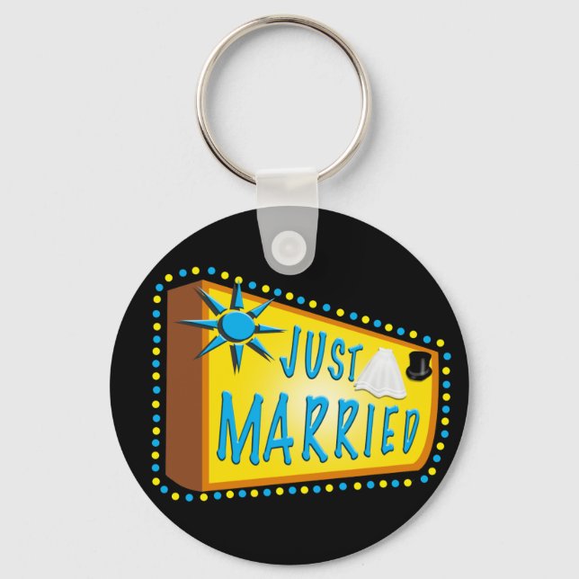 Just Married Schlüsselanhänger (Vorderseite)