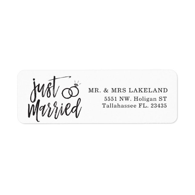 Just Married Script | PERSONALISIERT (Vorne)
