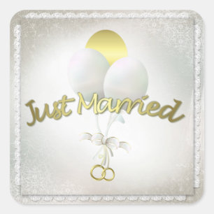 Just Married Sticker