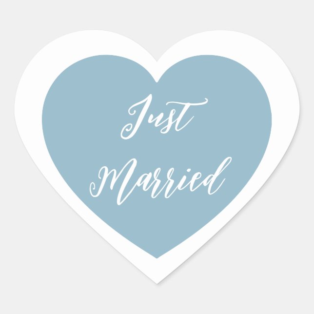 Just Married Sticker (Vorderseite)