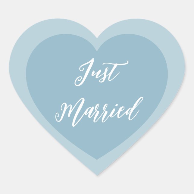 Just Married Sticker (Vorderseite)