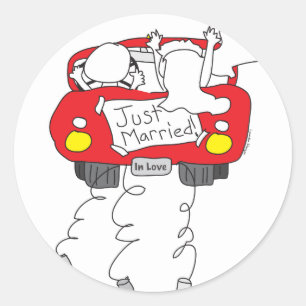 Just Married Stickers