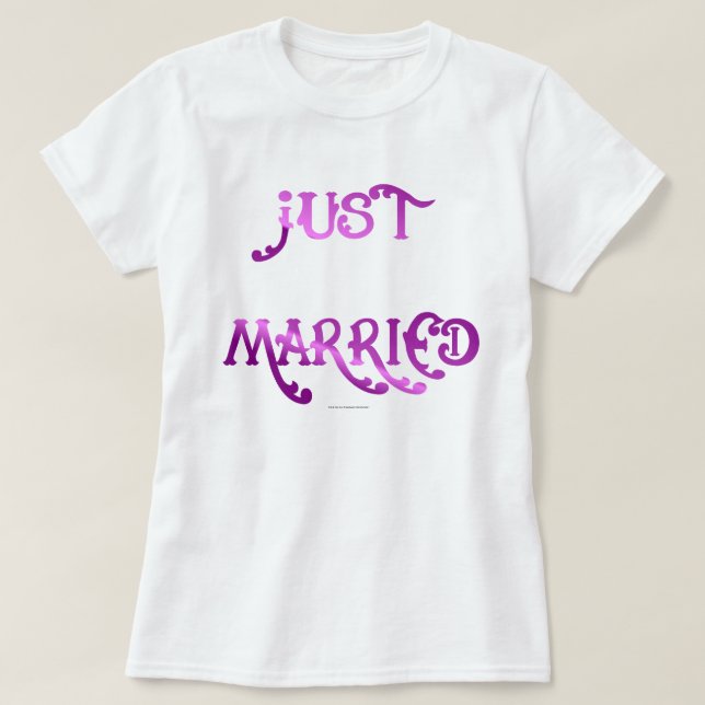 Just Married T-Shirt (Design vorne)