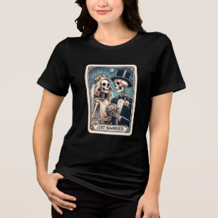Just Married Tarot Card Tri-Blend Shirt