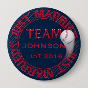 Just Married Team 01-CUSTOMIZED Button Button