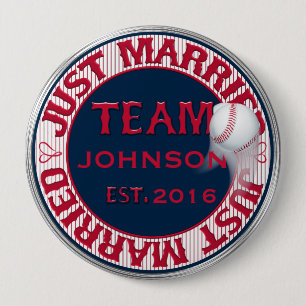 Just Married Team 02-CUSTOMIZED Button Button