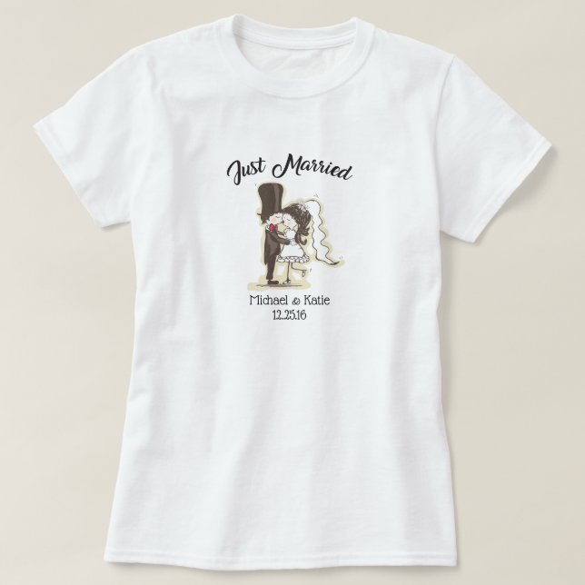 Just Married TShirt (Design vorne)