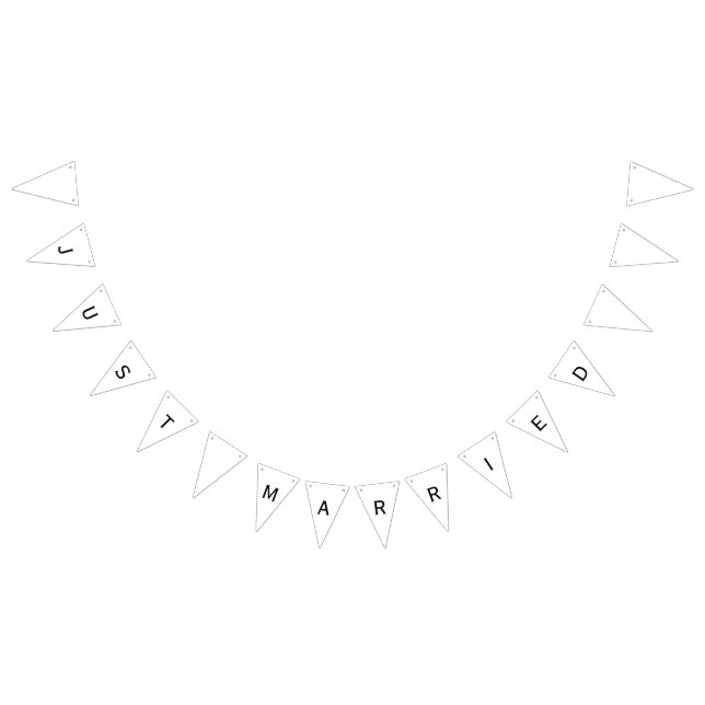 Just Married Wedding Banner (Alle)