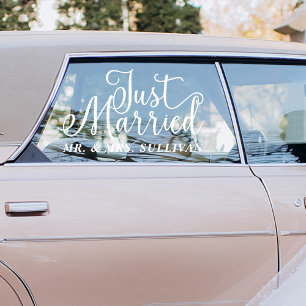Just Married Window Cloning Fensteraufkleber
