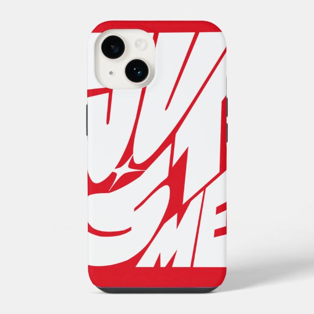 Just Me - Red iPhone Case Hülle (Rückseite)