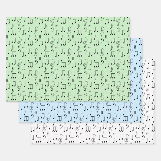 Just Noted Music Wrapping Paper Sheets Geschenkpapier Set (Set)