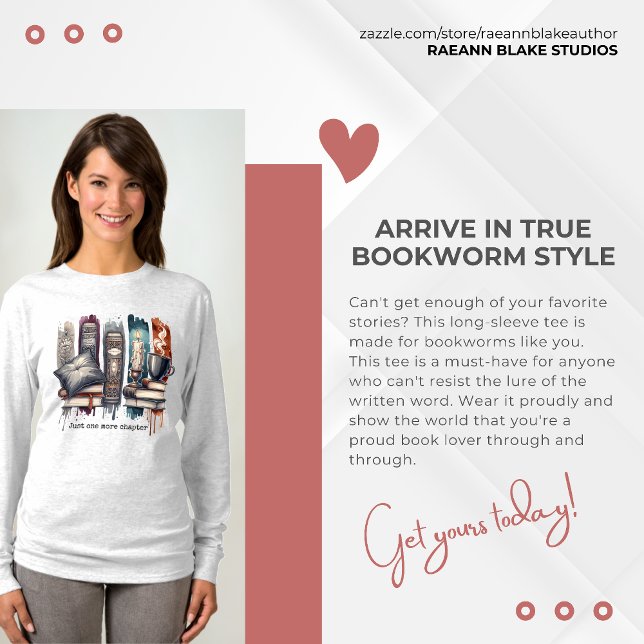 Just One More Chapter Basic Long-sleeve T-Shirt (Von Creator hochgeladen)