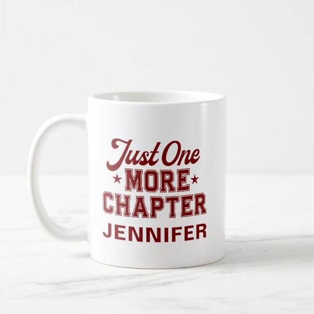 Just One More Chapter Tasse Marone Buchwurm (Links)