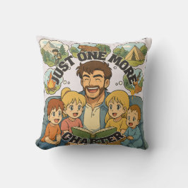 Just One More Chapter Throw Pillow Kissen