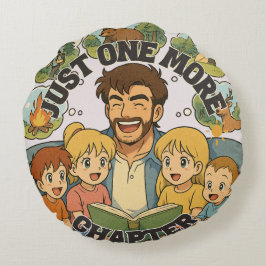 Just One More Chapter Throw Pillow Rundes Kissen