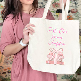 Just one more chapter tote bag gift book lover tragetasche