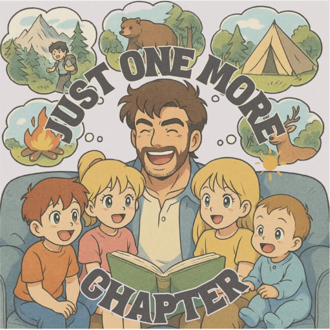 Just One More Chapter Vinyl Sticker (Vorderseite)