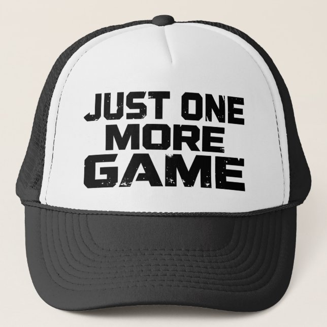 Just One More Game | Gamer Humor Truckerkappe (Vorderseite)