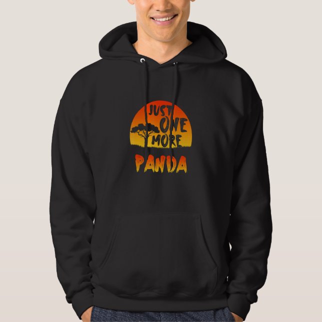 Just One More Panda Inspirational Endangered Anima Hoodie (Vorderseite)