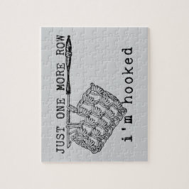 Just One More Row I'm Hooked Crochet Hook and Yarn Puzzle